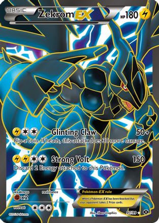 Zekrom EX (97 Full Art) 97/99 Holofoil [BW: Next Destinies] Pokemon Single Pokémon