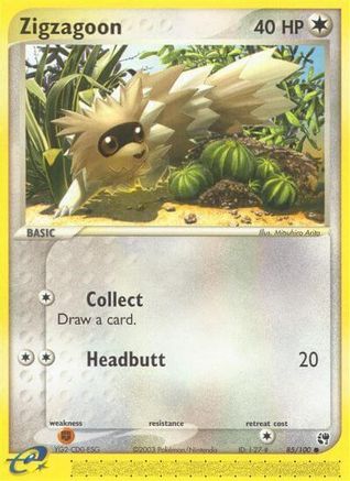 Zigzagoon (/100) Reverse Holofoil [EX: Sandstorm] Pokemon Single Pokémon