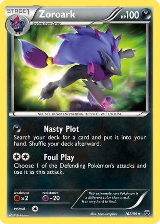 Zoroark 102/99 Holofoil [BW: Next Destinies] Pokemon Single Pokémon