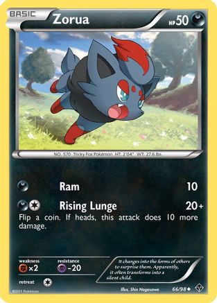 Zorua (/98) Reverse Holofoil [BW: Emerging Powers] Pokemon Single Pokémon