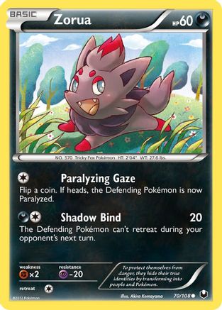 Zorua (70/108) Reverse Holofoil [BW: Dark Explorers] Pokemon Single Pokémon