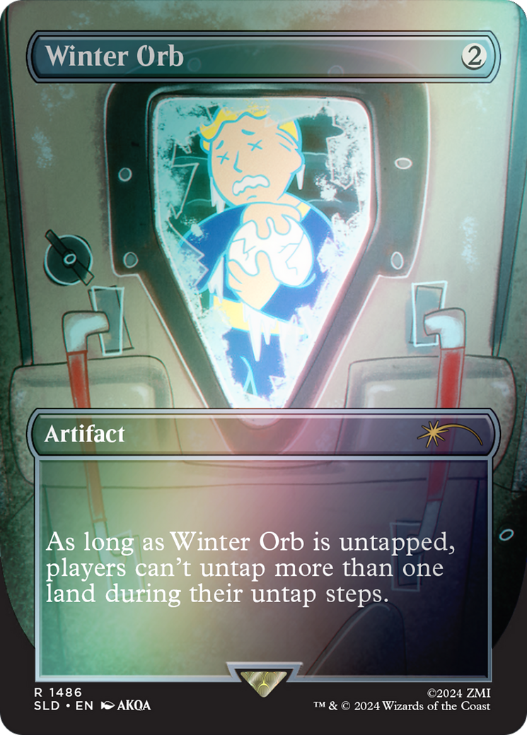 Winter Orb (SLD-1486★) [Secret Lair] Drop (Borderless) Foil MTG Single Wizards of the Coast