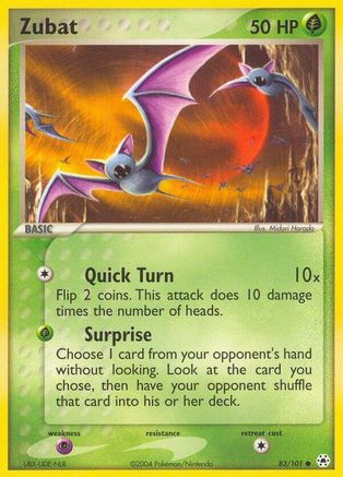 Zubat (/101) Reverse Holofoil [EX: Hidden Legends] Pokemon Single Pokémon