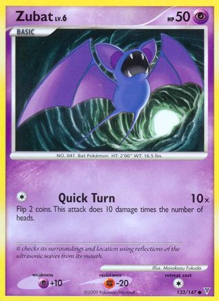 Zubat (/147) Reverse Holofoil [Platinum: Supreme Victors] Pokemon Single Pokémon