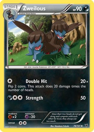Zweilous (/101) Reverse Holofoil [BW: Noble Victories] Pokemon Single Pokémon