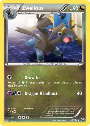 Zweilous (96) (/124) Reverse Holofoil [BW: Dragons Exalted] Pokemon Single Pokémon
