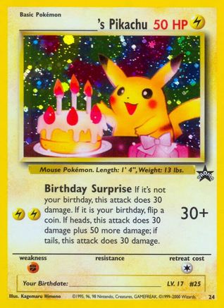 ______'s Pikachu (24/53) Holofoil [Promos: WoTC Promo] Pokemon Single Pokémon