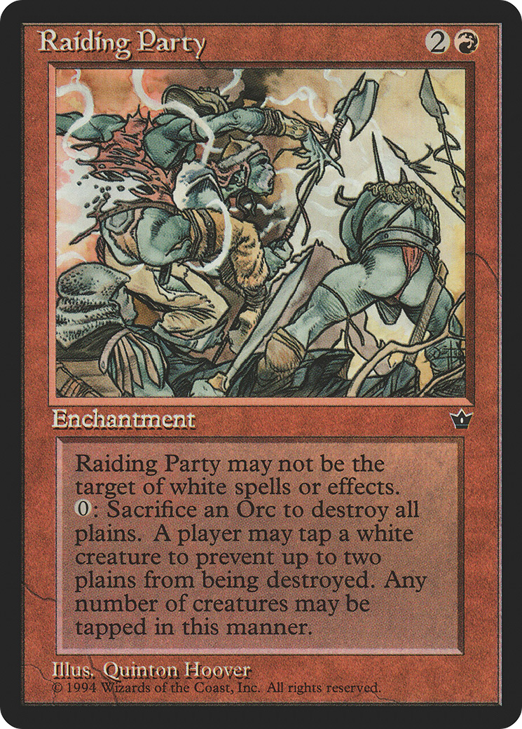 Raiding Party (FEM-064) [Fallen Empires] MTG Single Wizards of the Coast
