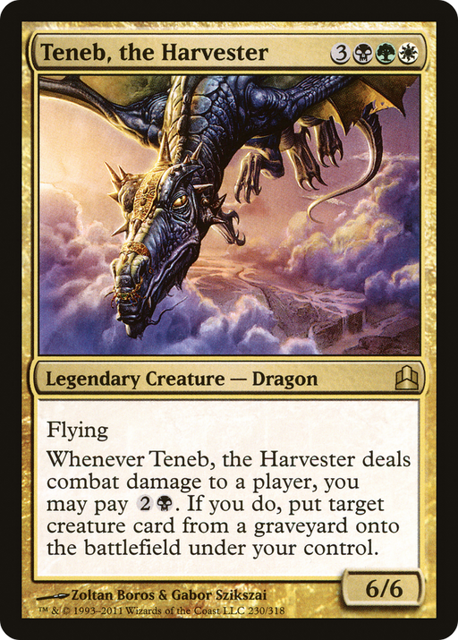 Teneb, the Harvester (CMD-230) [Commander 2011] MTG Single Wizards of the Coast