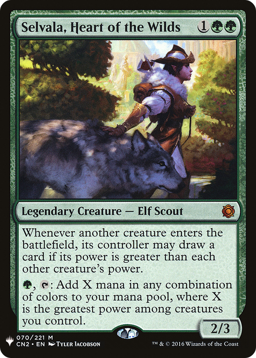 Selvala, Heart of the Wilds (LIST-070) [Mystery Booster] The List MTG Single Wizards of the Coast