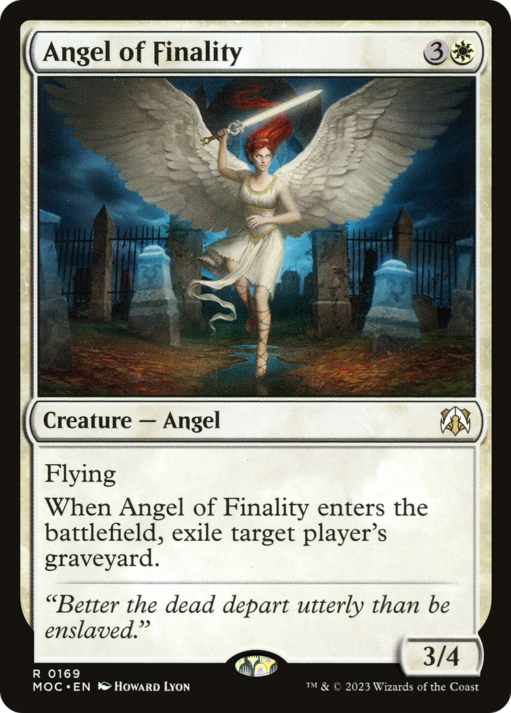 Angel of Finality (MOC-169) [March of the Machine Commander] MTG Single Wizards of the Coast