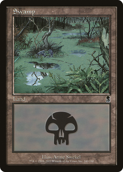 Swamp (340) (ODY-340) [Odyssey] Foil MTG Single Wizards of the Coast