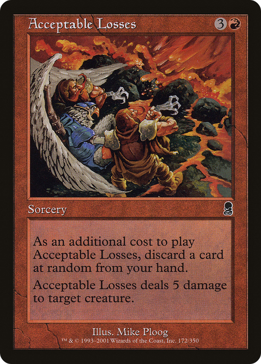 Acceptable Losses (ODY-172) [Odyssey] MTG Single Wizards of the Coast