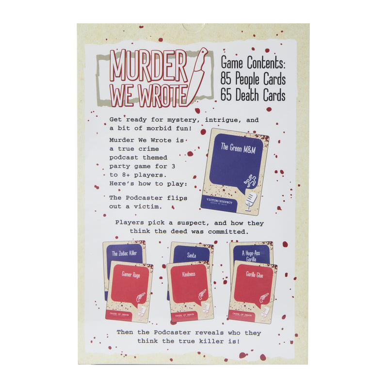 Murder We Wrote Board Games Kess Entertainment