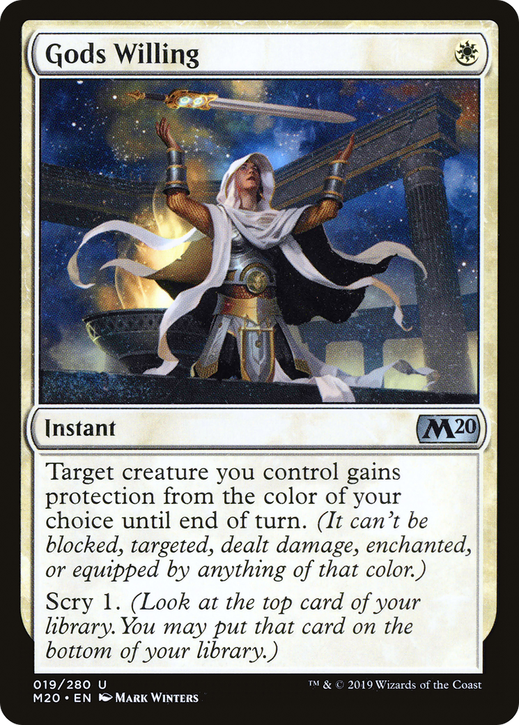Gods Willing (M20-019) [Core Set 2020] Foil MTG Single Wizards of the Coast