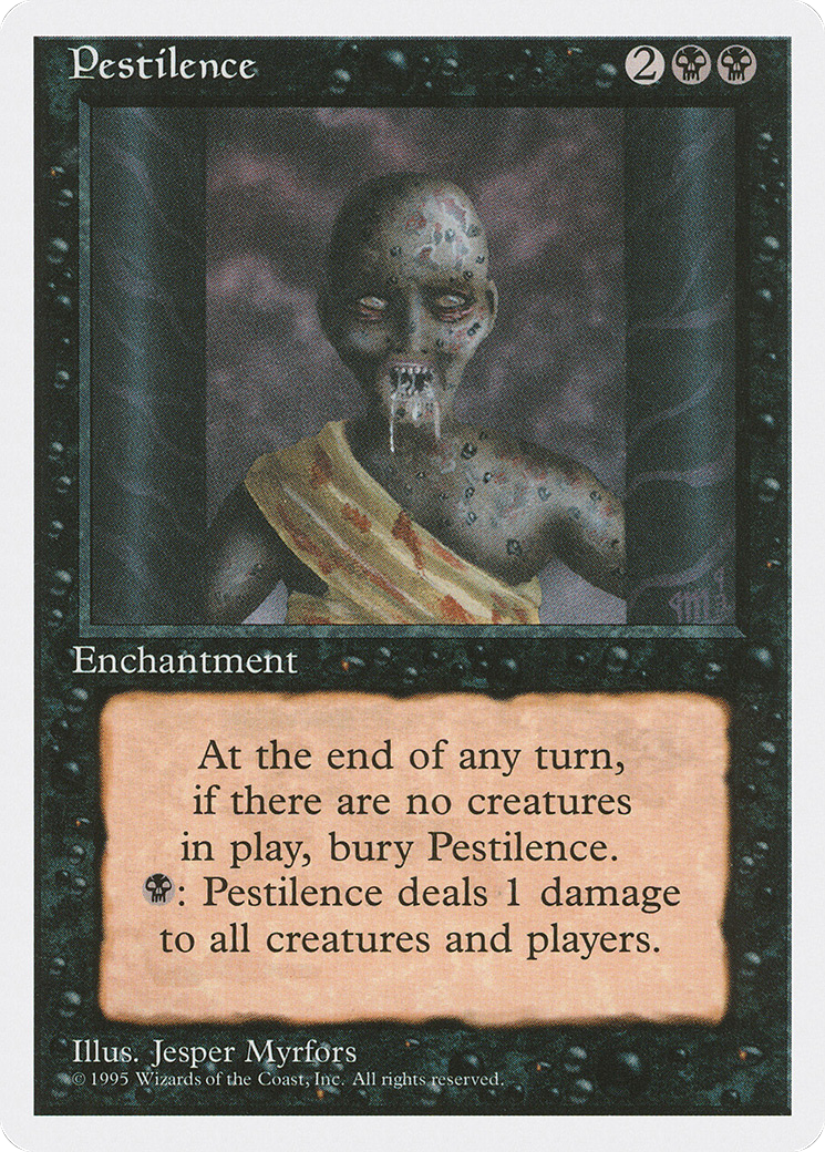 Pestilence (4ED-152) [Fourth Edition] MTG Single Magic: The Gathering