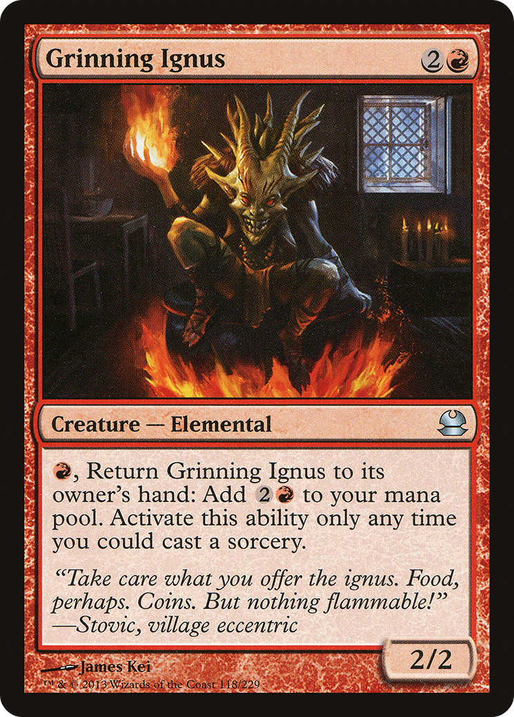 Grinning Ignus (MMA-118) [Modern Masters] MTG Single Modern Masters