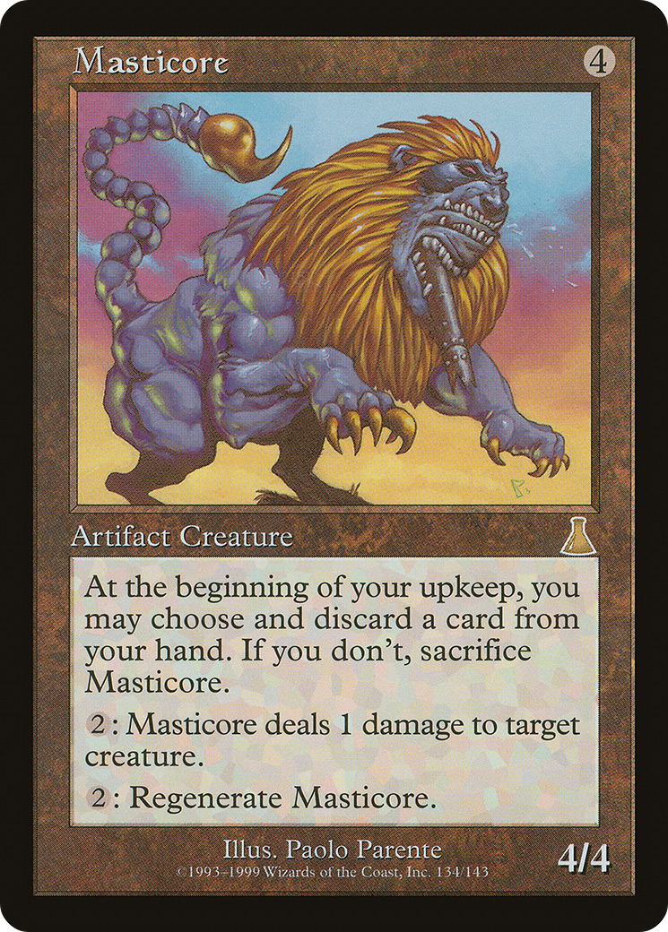Masticore (UDS-134) [Urza's Destiny] MTG Single Wizards of the Coast