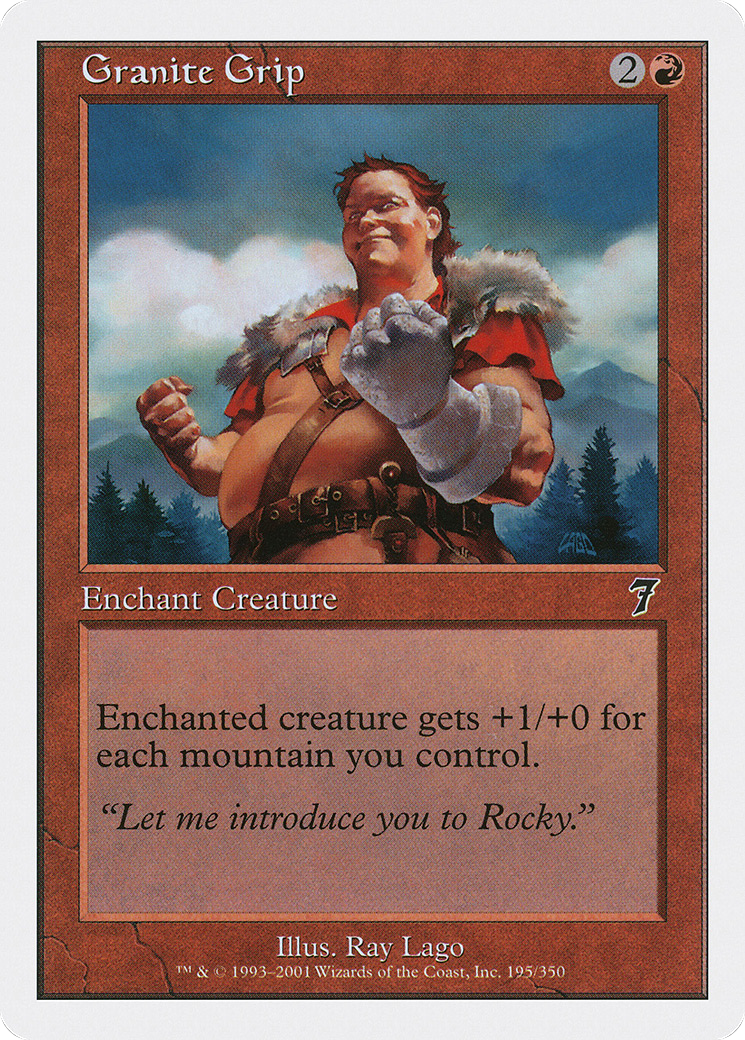 Granite Grip (7ED-195) [7th Edition] MTG Single Wizards of the Coast