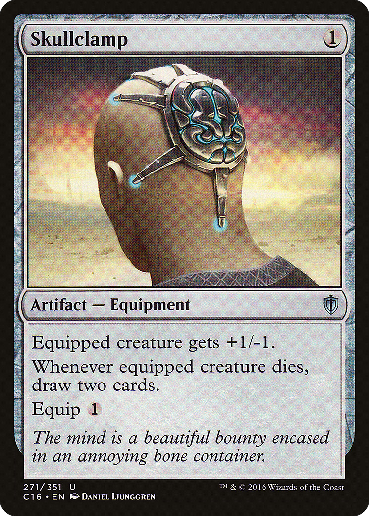 Skullclamp (C16-271) [Commander 2016] MTG Single Wizards of the Coast