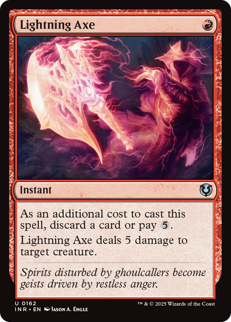 Lightning Axe (INR-162) [Innistrad Remastered] MTG Single Wizards of the Coast