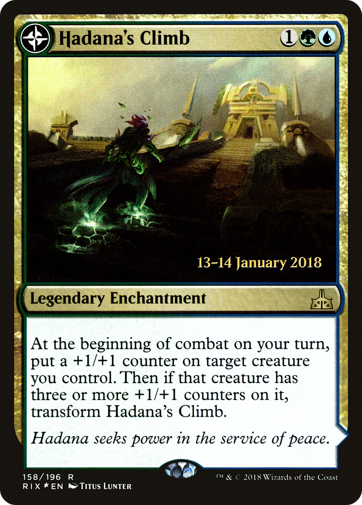Hadana's Climb (PRE-158) [Rivals of Ixalan Promos] Foil MTG Single Wizards of the Coast