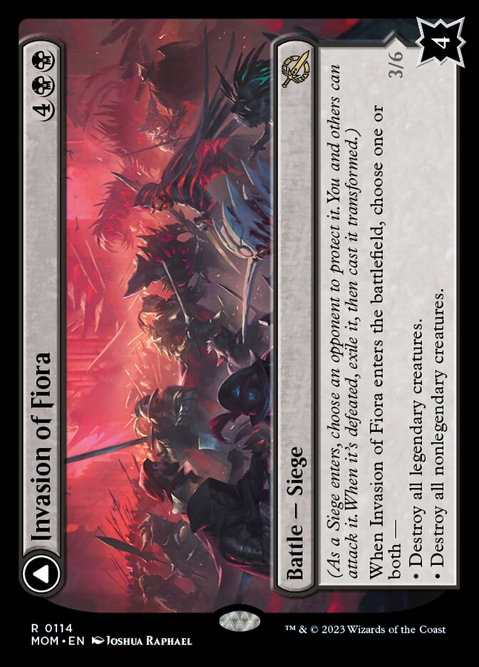 Invasion of Fiora // Marchesa, Resolute Monarch [March of the Machine] MTG Single Magic: The Gathering   
