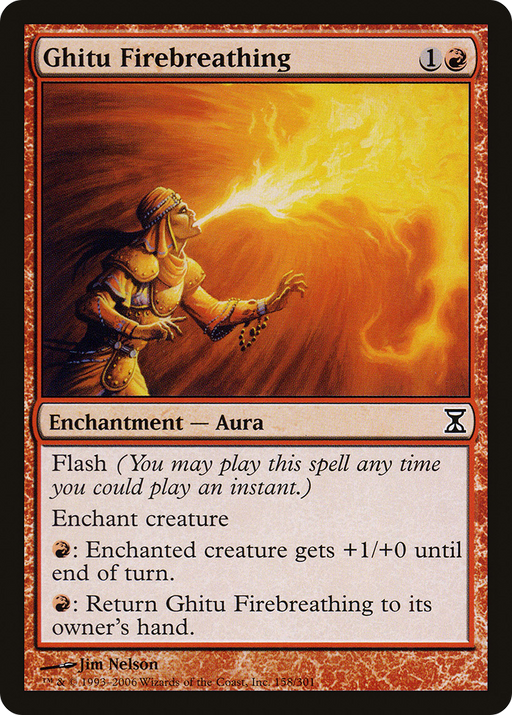 Ghitu Firebreathing (TSP-158) [Time Spiral] Foil MTG Single Wizards of the Coast