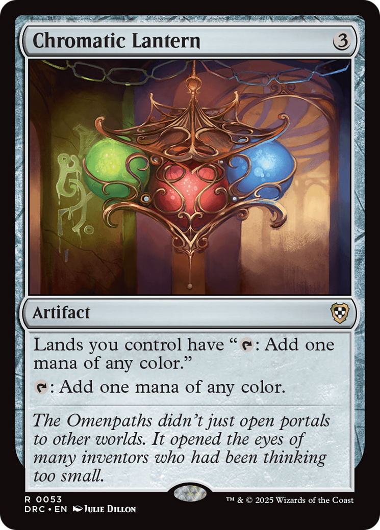 Chromatic Lantern (DRC-053) [Commander: Aetherdrift] MTG Single Wizards of the Coast