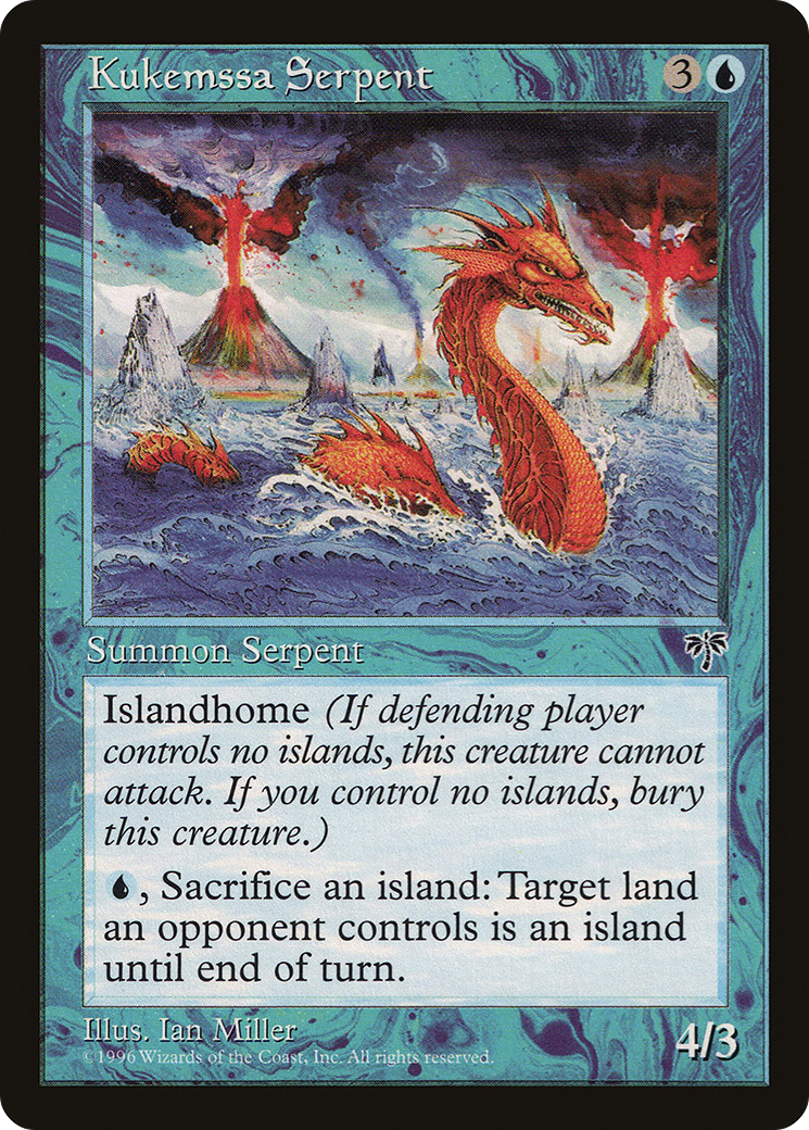 Kukemssa Serpent (MIR-) [Mirage] MTG Single Wizards of the Coast