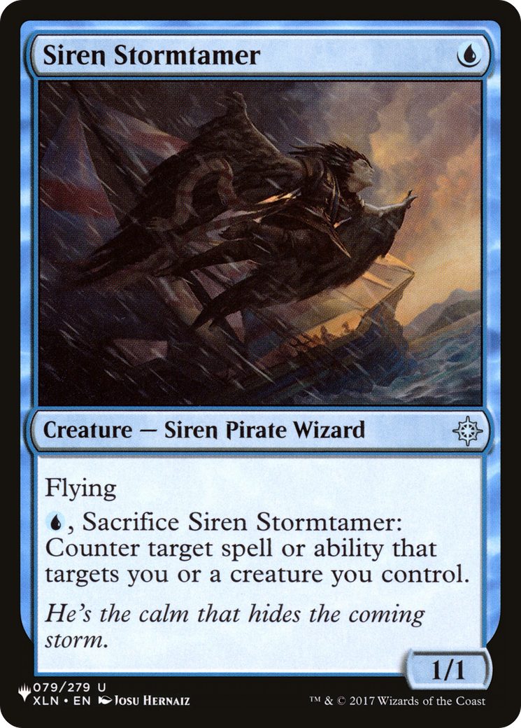 Siren Stormtamer (LIST-XLN-79) [Mystery Booster] The List MTG Single Wizards of the Coast
