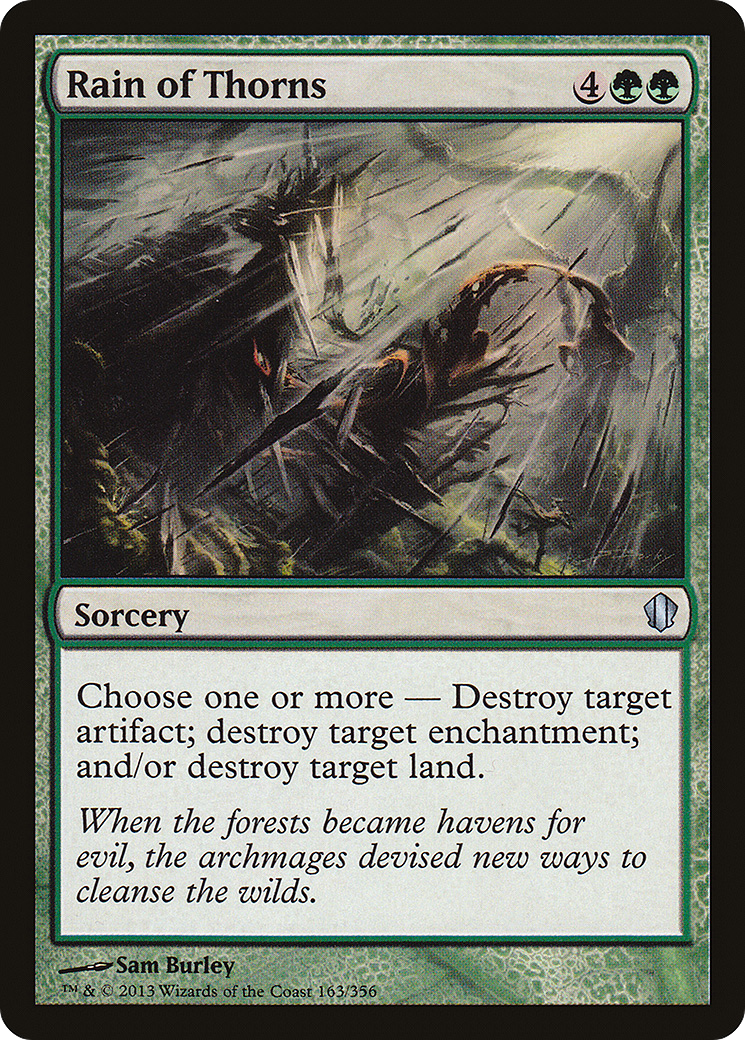 Rain of Thorns (C13-163) [Commander 2013] MTG Single Wizards of the Coast