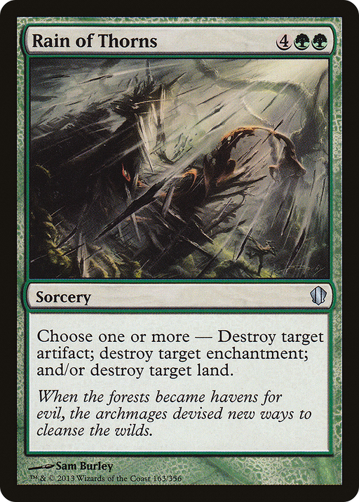 Rain of Thorns (C13-163) [Commander 2013] MTG Single Wizards of the Coast