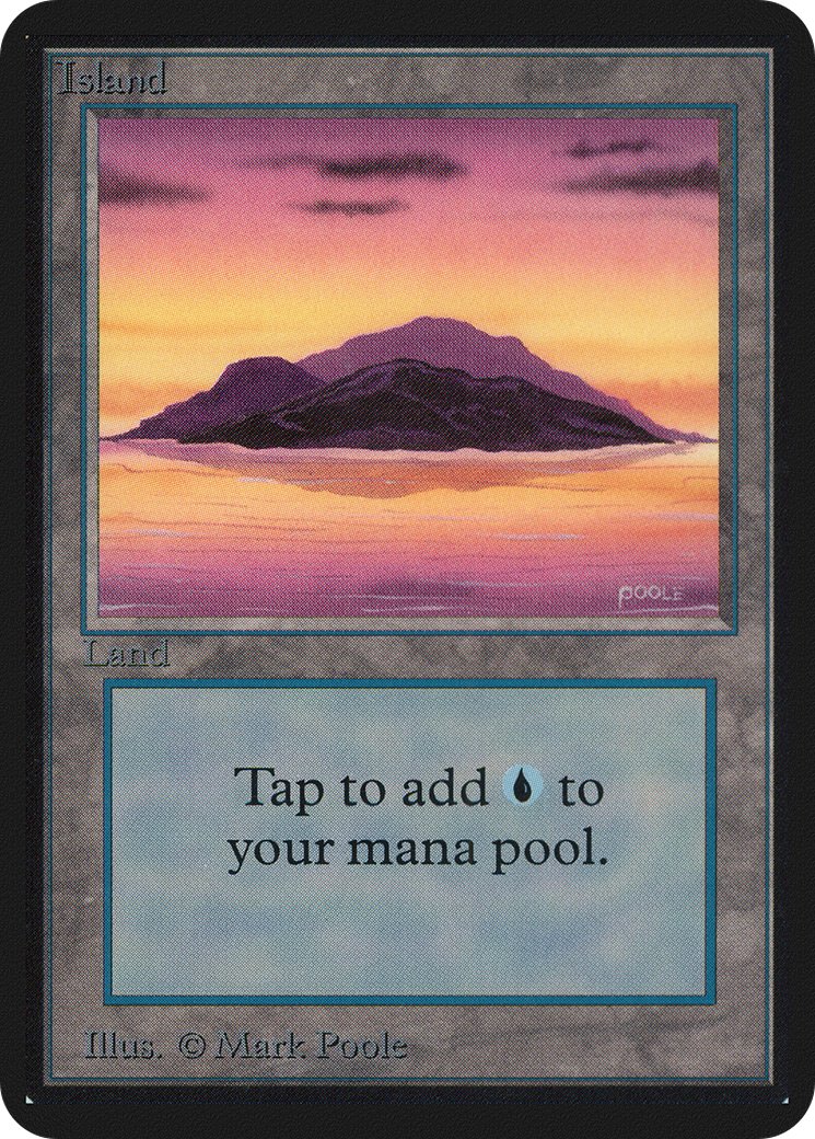 Island (LEA-288) [Oldschool] Limited Edition Alpha MTG Single Wizards of the Coast