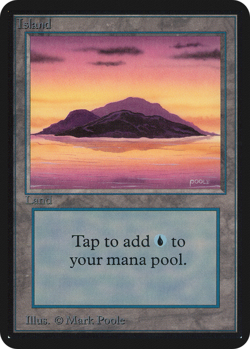 Island (LEA-288) [Oldschool] Limited Edition Alpha MTG Single Wizards of the Coast