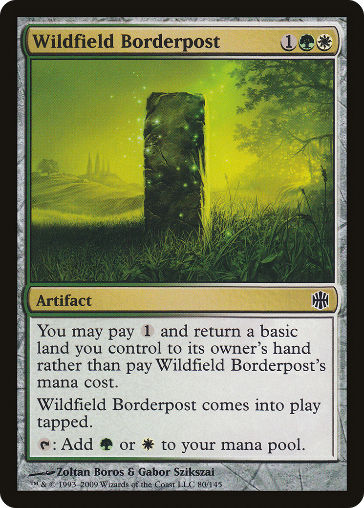 Wildfield Borderpost (ARB-080) [Alara Reborn] Foil MTG Single Wizards of the Coast