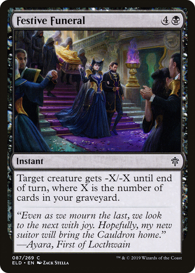 Festive Funeral (ELD-087) [Throne of Eldraine] MTG Single Wizards of the Coast