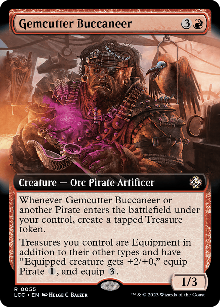 Gemcutter Buccaneer (LCC-055) [The Lost Caverns of Ixalan Commander] (Extended Art) MTG Single Wizards of the Coast