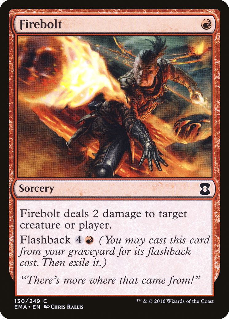 Firebolt (EMA-130) [Eternal Masters] Foil MTG Single Wizards of the Coast