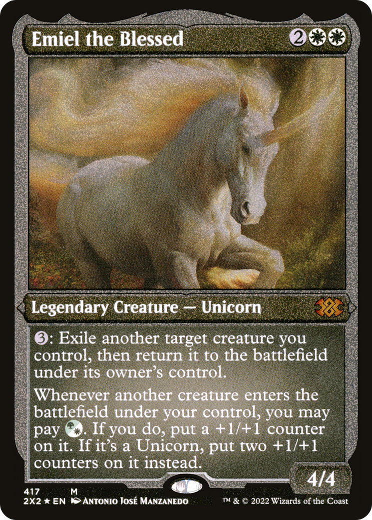 Emiel the Blessed (Foil Etched) (2X2-417) [Double Masters 2022] Foil MTG Single Wizards of the Coast
