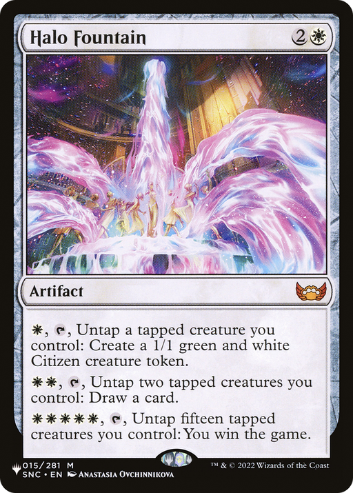 Halo Fountain (LIST-SNC-15) [Mystery Booster] The List Reprints MTG Single The List Reprints