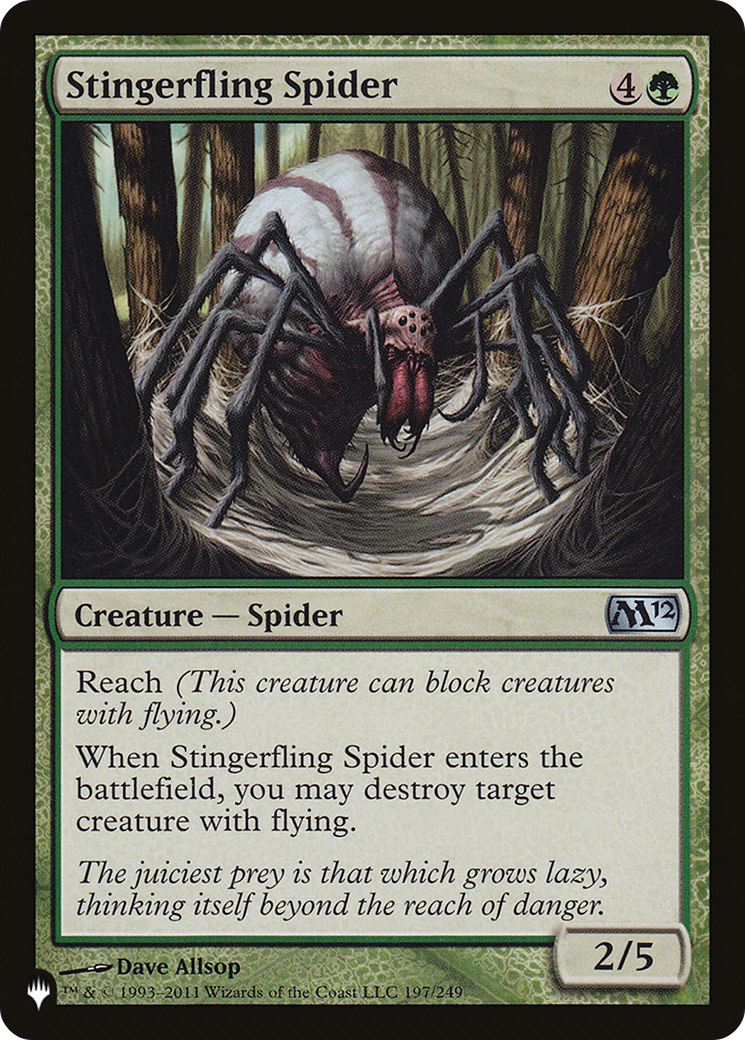 Stingerfling Spider (LIST-M12-197) [Mystery Booster] The List MTG Single Wizards of the Coast