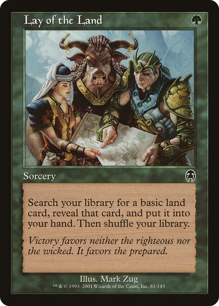 Lay of the Land (APC-081) [Apocalypse] Foil MTG Single Wizards of the Coast