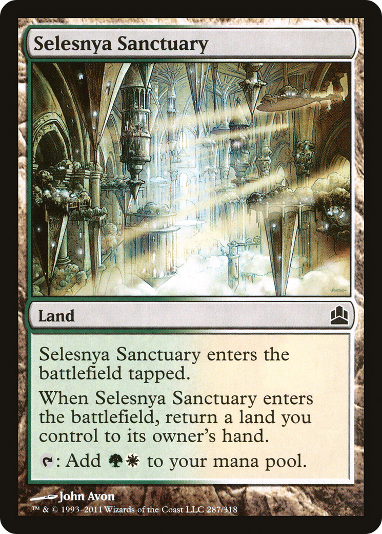 Selesnya Sanctuary (CMD-287) [Commander 2011] MTG Single Wizards of the Coast