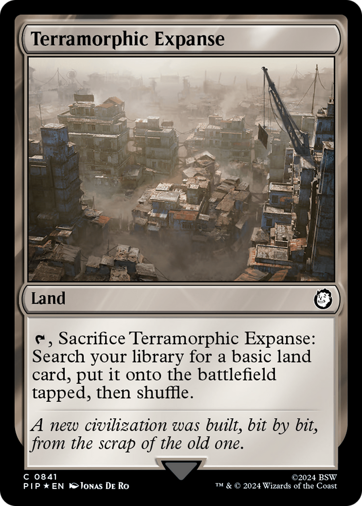 Terramorphic Expanse (Surge Foil) (PIP-841) [Fallout] Foil MTG Single Wizards of the Coast