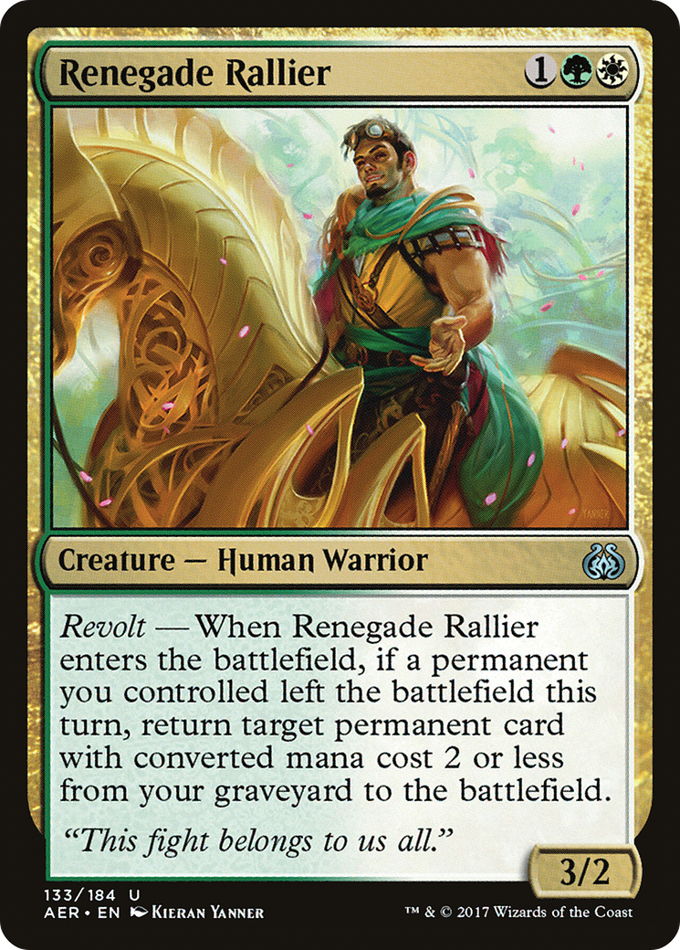 Renegade Rallier (AER-133) [Aether Revolt] MTG Single Wizards of the Coast