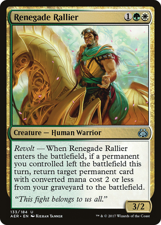 Renegade Rallier (AER-133) [Aether Revolt] MTG Single Wizards of the Coast