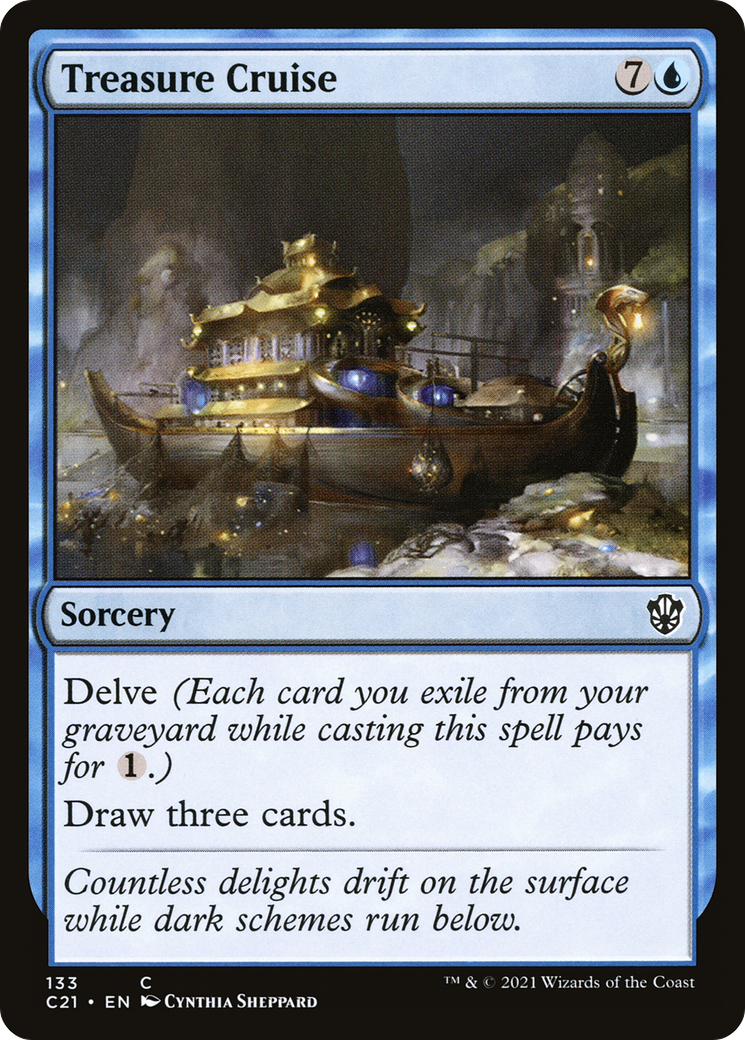 Treasure Cruise (C21-133) [Commander 2021] MTG Single Wizards of the Coast