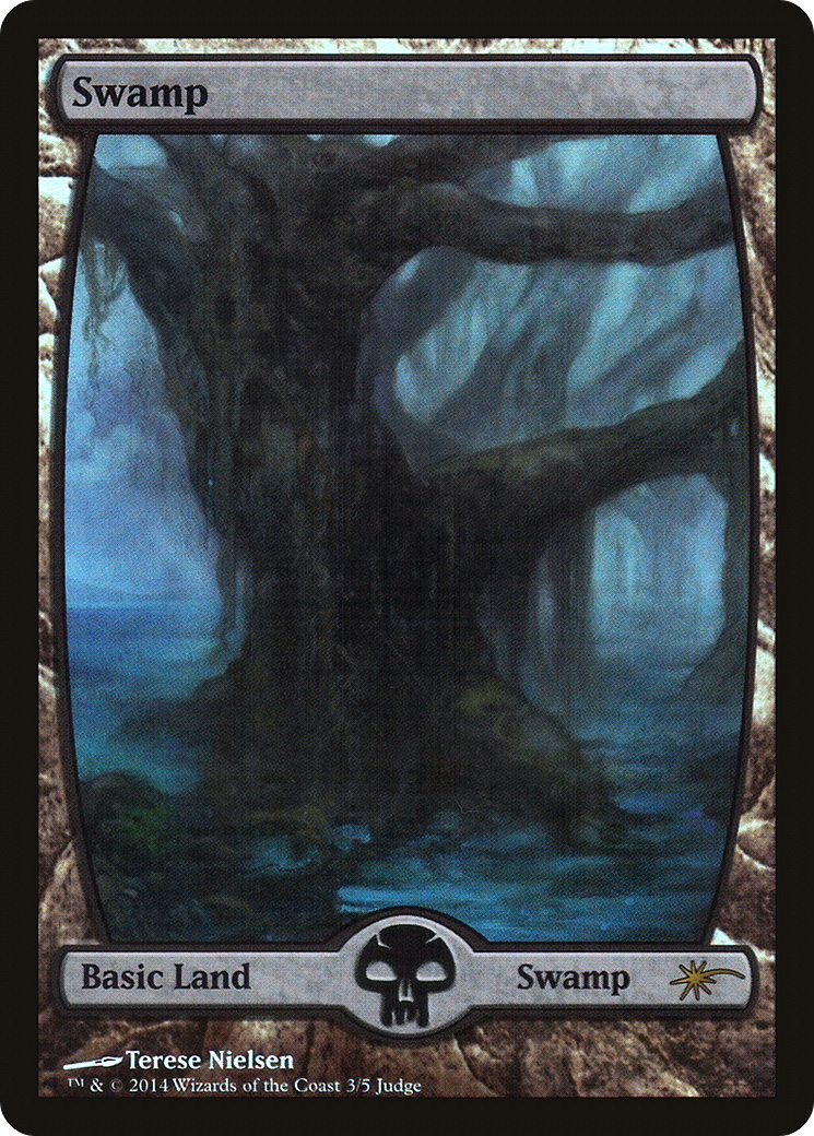 Swamp - Full Art (3) (JDG-003) [Misc] Judge Gift Cards 2014 Foil MTG Single Wizards of the Coast