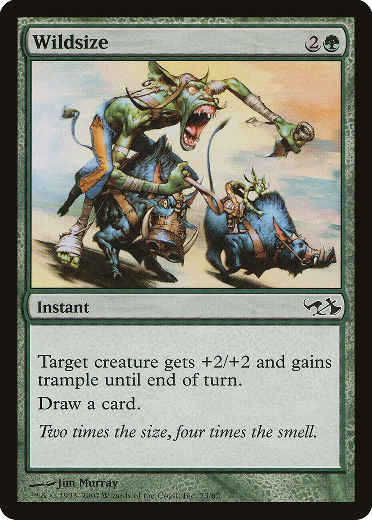 Wildsize (EVG-023) [Misc] Duel Decks: Elves vs. Goblins MTG Single Wizards of the Coast